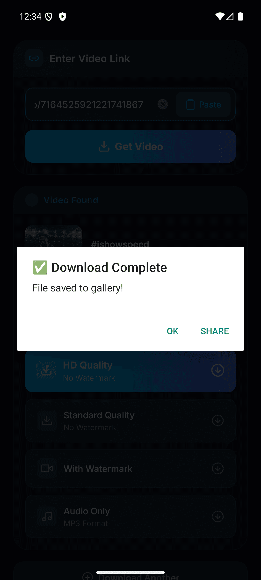 Snaptik toep video-voorskou